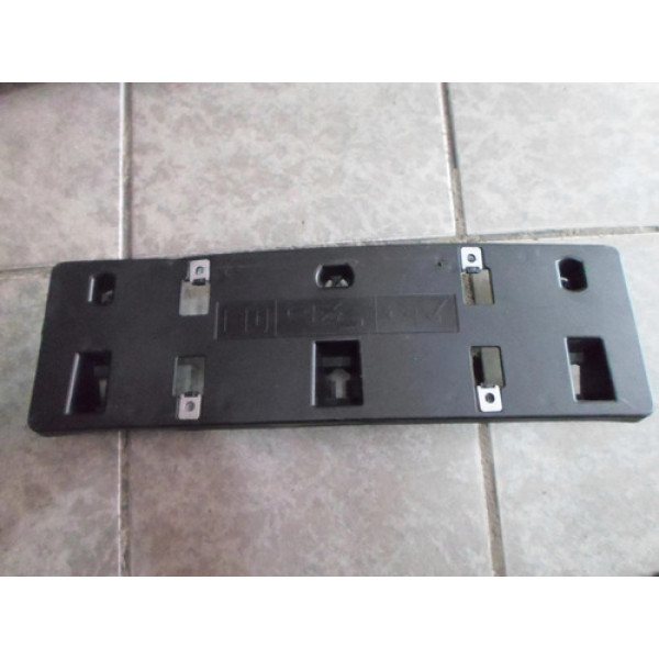 Suporte Placa Mercedes Cla 2021 2022 2023 #63 Preto