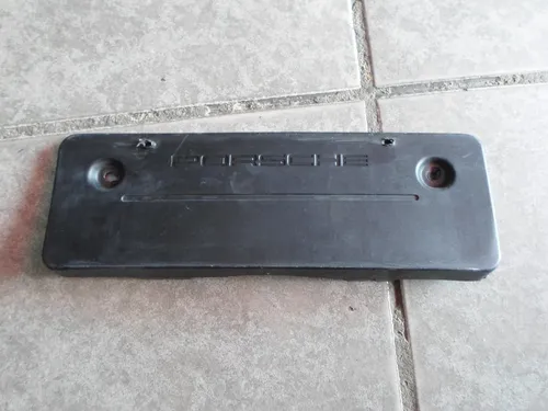 Suporte De Placa Dianteiro Porsche 911 922 2019/2024  #434 Preto